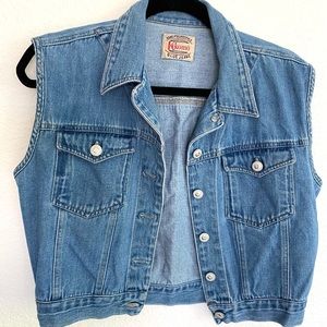 Vintage Denim crop Jean jacket